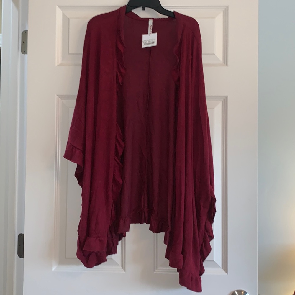 Red long cardigan - Picture 1 of 3
